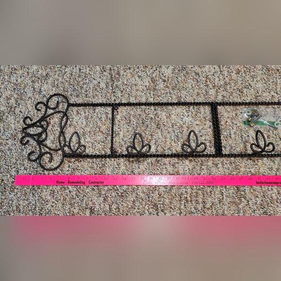 Home Decorators Black Wrought Iron Wall Hanging, 46 x 9.5 x 2.5 - Picture 2 of 7